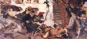 Ford Madox Brown The Expulsion of the Danes from Manchester 910 AD Spain oil painting artist